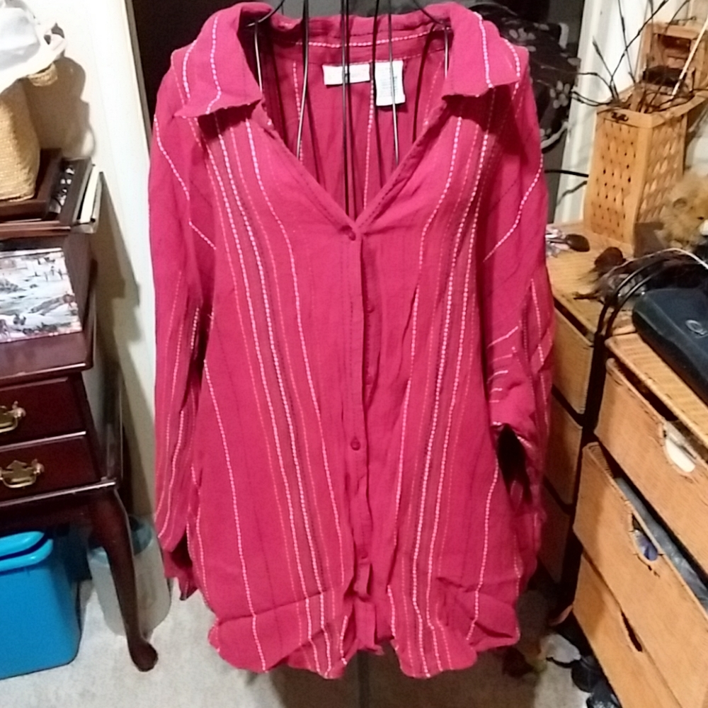 Women's  button up blouse 26w to 28w